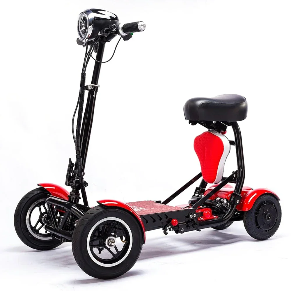 Baichen Lightweight Four-Wheel Mobility Scooter Foldable Design with LED Display