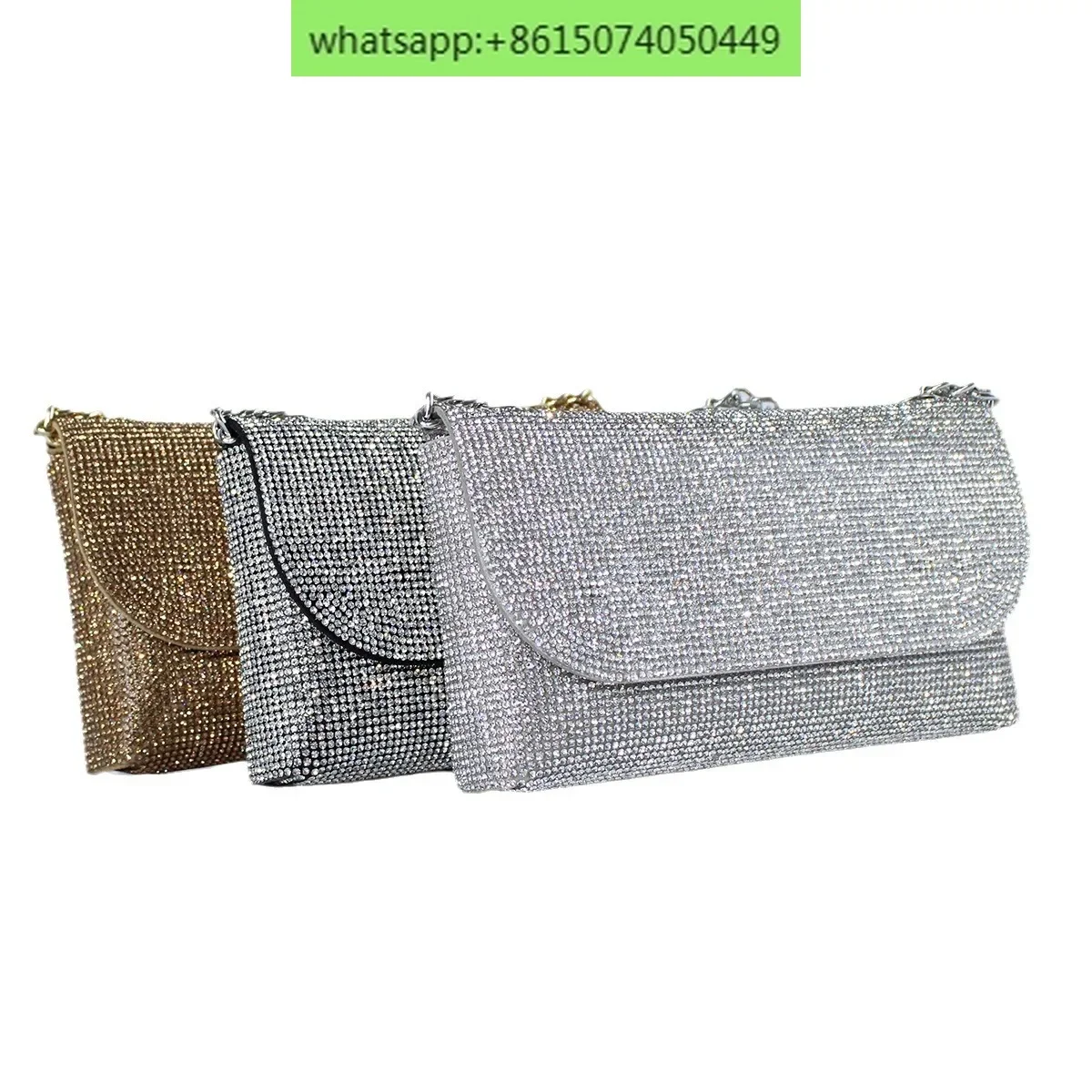 Advanced rhinestone dinner bag factory outlet shiny clutch bag feminine bag