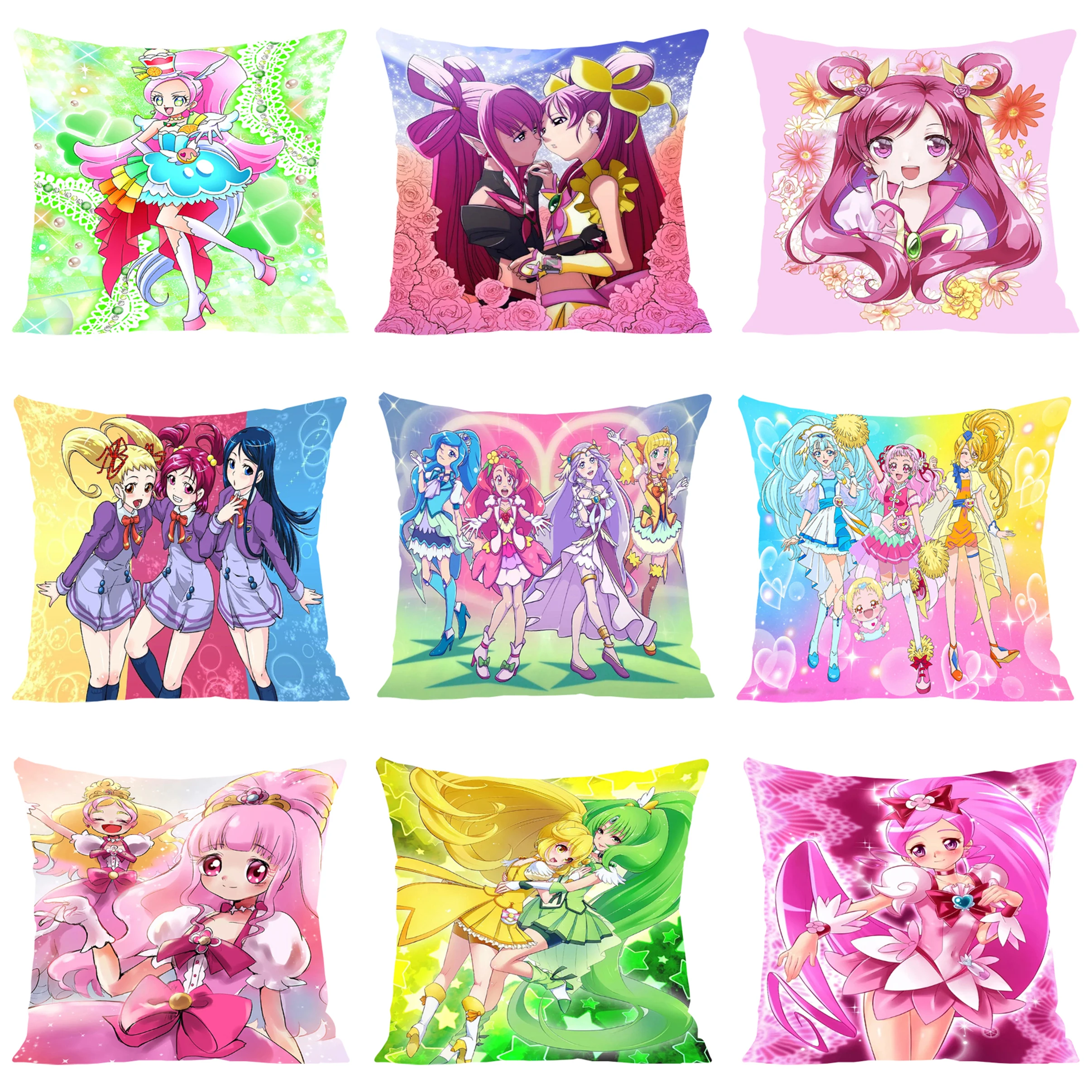 

Decorative Pillowcase 40x40 P-Pretty Cure Pillow Cover 45x45 Cushions Covers Luxury Cushion Cover for Living Room Cushions Cases