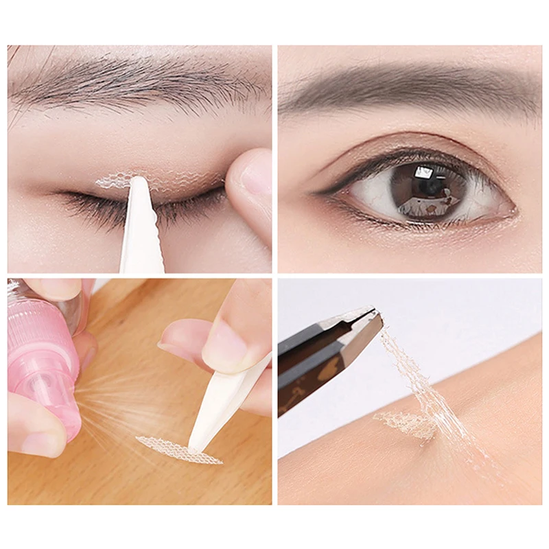 360 stücke Make-up klar grau beige Augenlid Streifen große Augen unsichtbare doppelte Falte Augenlid Schatten band Aufkleber Beauty-Tool