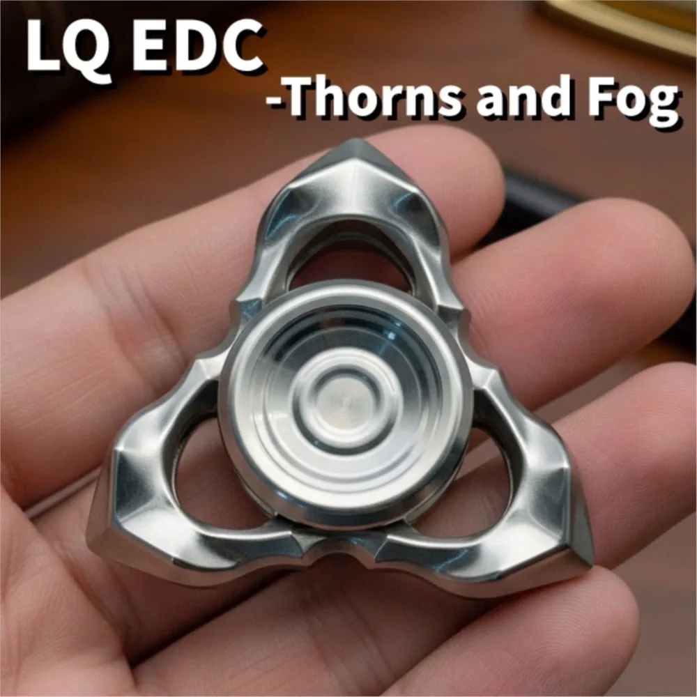 Lq edc espinhos e nevoeiro fidget spinner aço inoxidável projetos originais alívio da ansiedade gadgets brinquedos para adultos