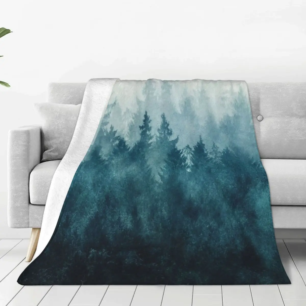 

The Heart Of My Heart Blue Magic Fog Blanket Sofa Bedroom Bed Home Office Nap Blanket Car Travel Picnic Blankets Gift