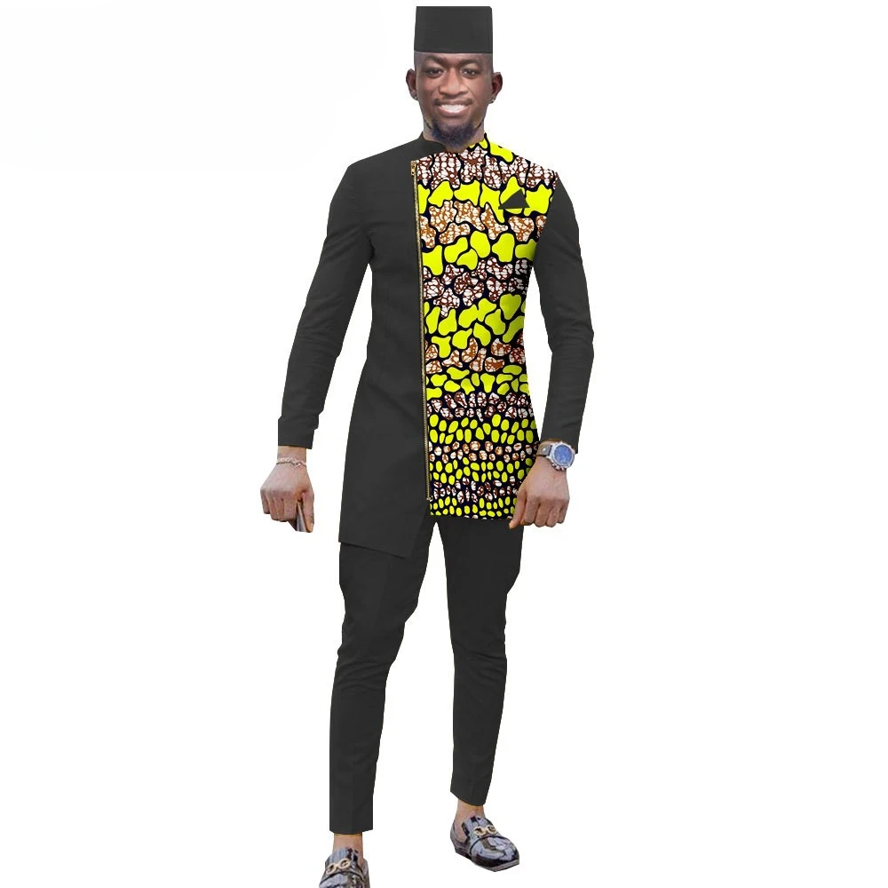 

2025 Ensemble Blazer Et Pantalon College Pour Hommes, Vêtements Africains Trempés, Tenues Formelles, Veste Tenue Ankara,
