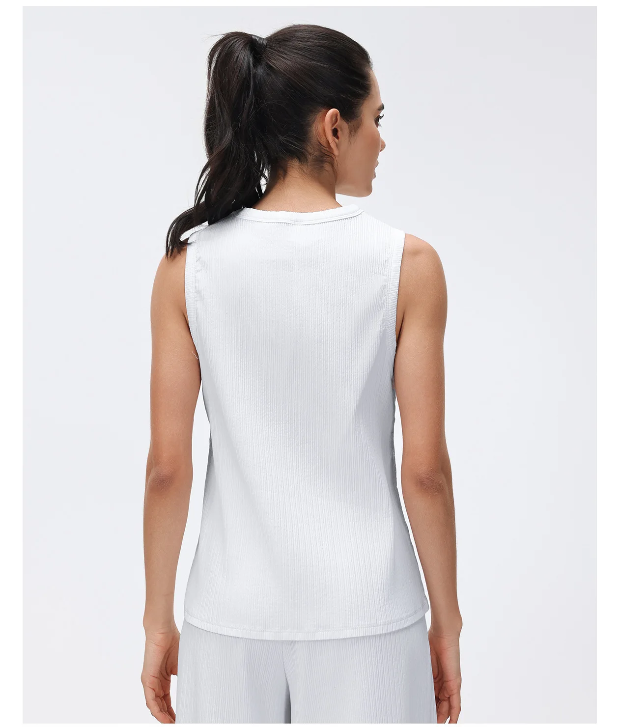 Women's Summer High Bounce Speed Dry Sports Vest Thin Loose Sleeveless Running Fitness Top for Active Wear