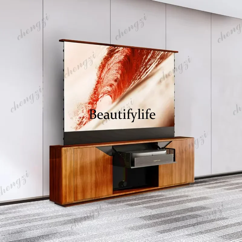 Y136 Y136 Laser TV Cabinet R30 Series Invisible Smart Projector Cabinet Home 80/88 Inches Electric Telescopic Table