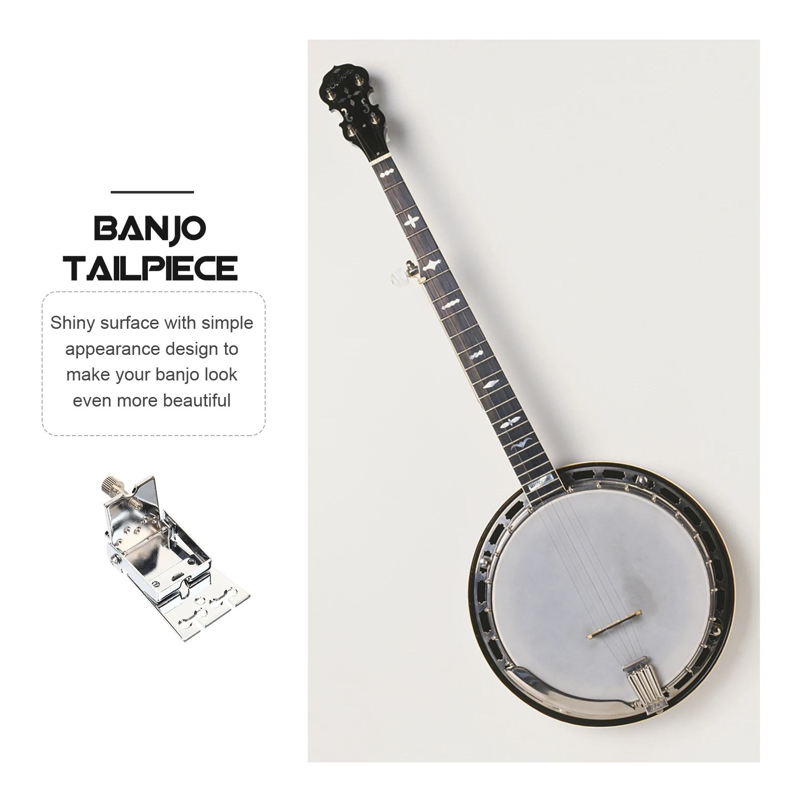 

Tailpiece Metal Accessories Tailpiece Banjo Accessories Upgrade Banjo String Accessory Kit Shiny Finish Instrument Parts