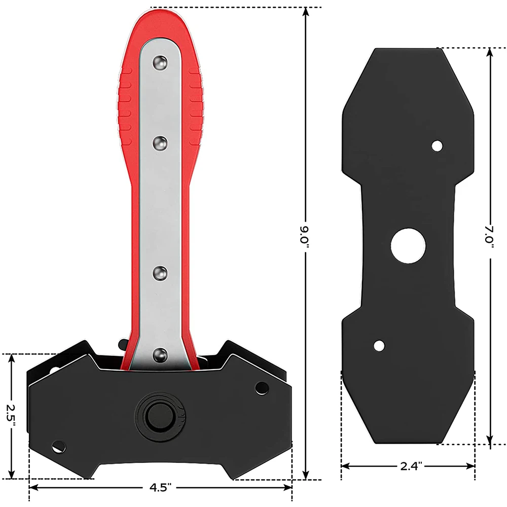 Brake Caliper Compression Tool Car Ratcheting Piston Spreader Press Kit With 2 Pcs Steel Plates