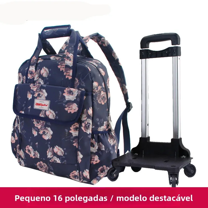lightweight-canvas-handheld-luggage-bag-with-detachable-shoulder-strap-for-travel-short-or-long-distance-suitcase-with-pull-rod
