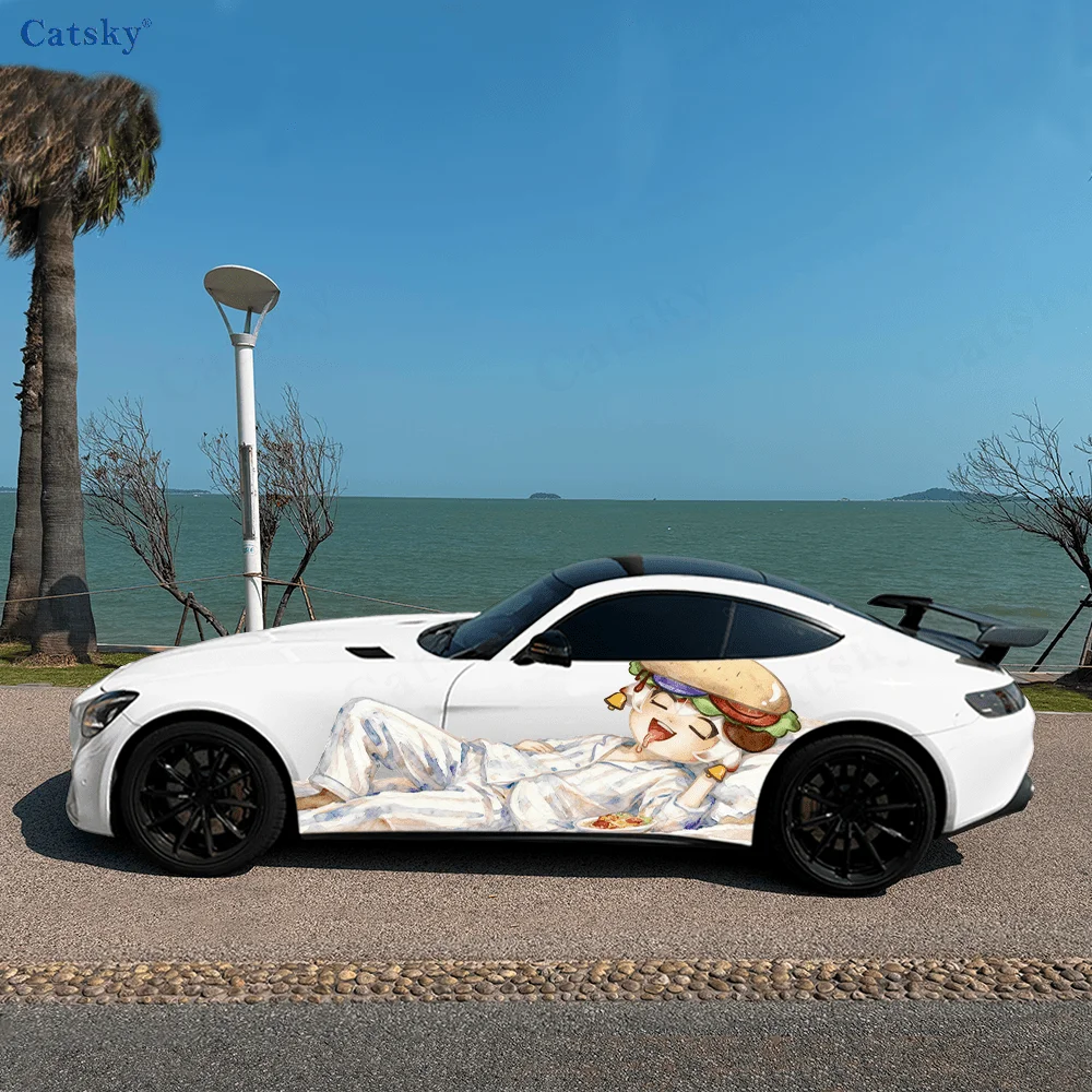 

Child Sleeping Comfortable Car Vinyl Wraps Decal Self-adhesive PVC Sticker Suitable for Trucks SUV Decor Auto Accessories Gift