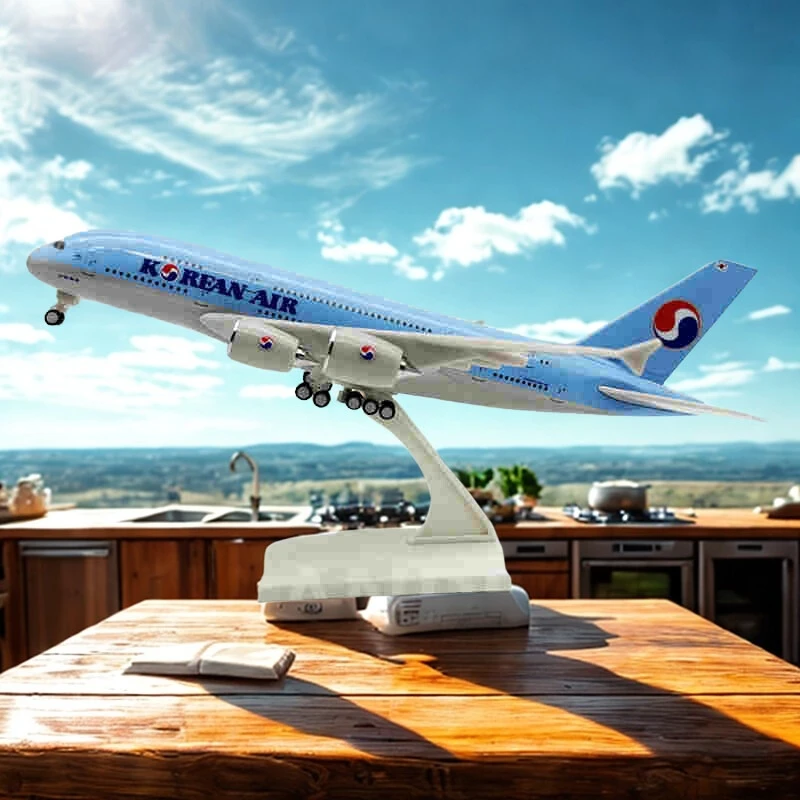 

Decoration 1/240 Scale 30CM Diecast Resin A380 Korea Airplane Model Airbus 380 For Display Gift Collection Gift