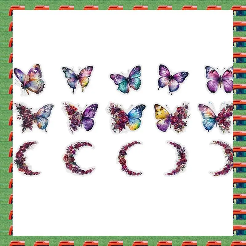 ABMO Retro Notebook Decoration Material Stickers DIY Decorative Sticker For Notebook Labels,