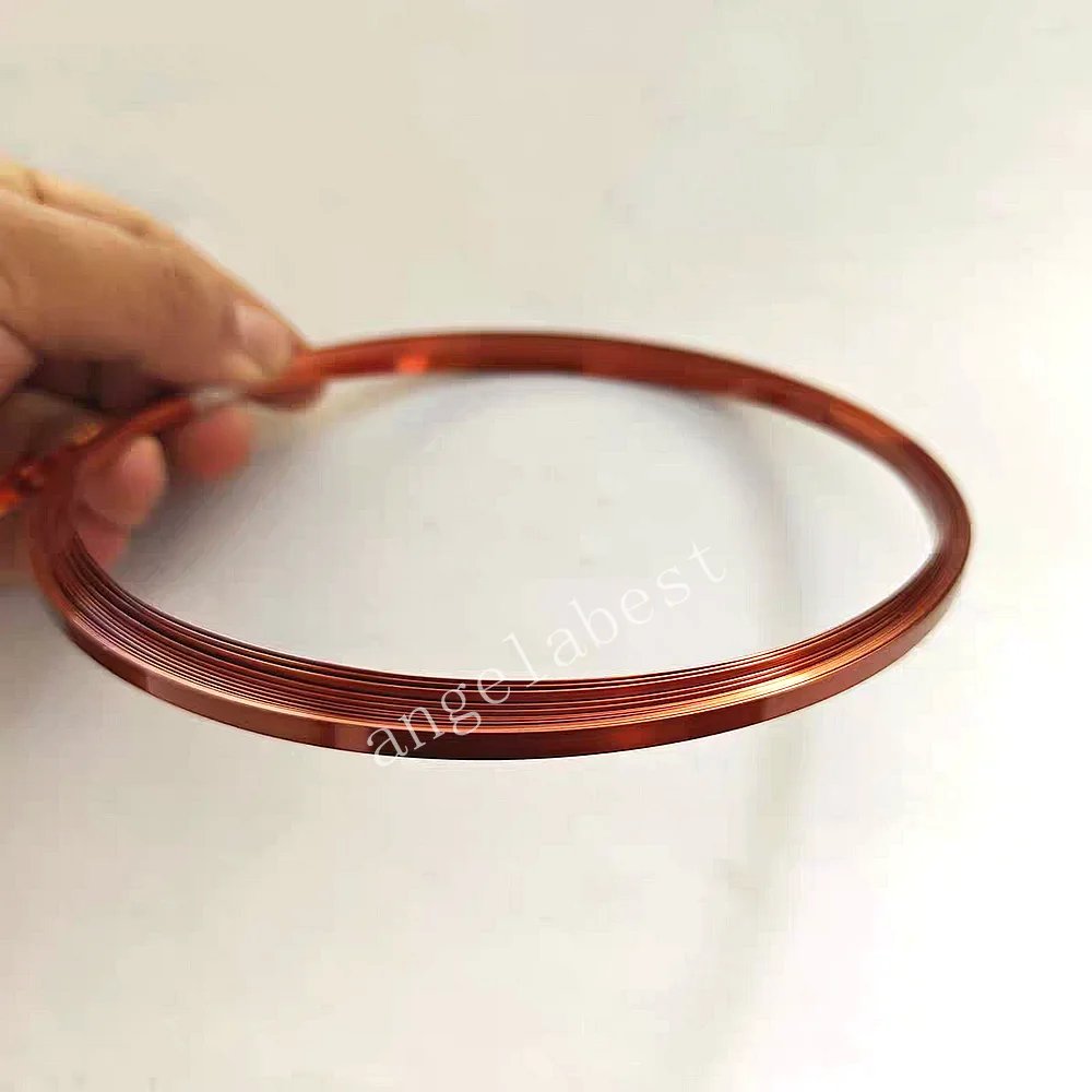 AIW220 Enamelled Flat Copper Wire 0.3x3.5mm 0.4x3.5mmSquare Insulated Copper Cable for Transformers Electrical Applications