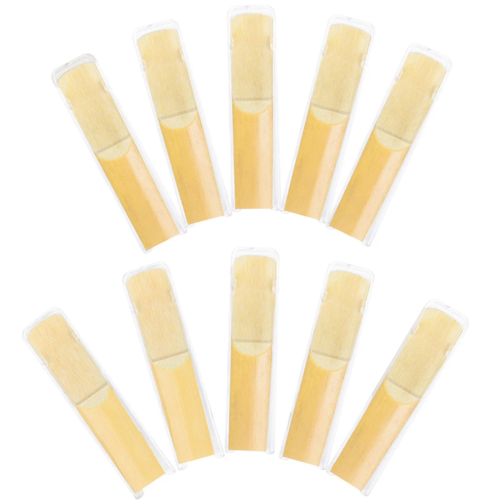 

10 Pcs Saxophone Compact Reeds Accessory for Various Occasions Supplies Mouthpiece with Beautiful Tones