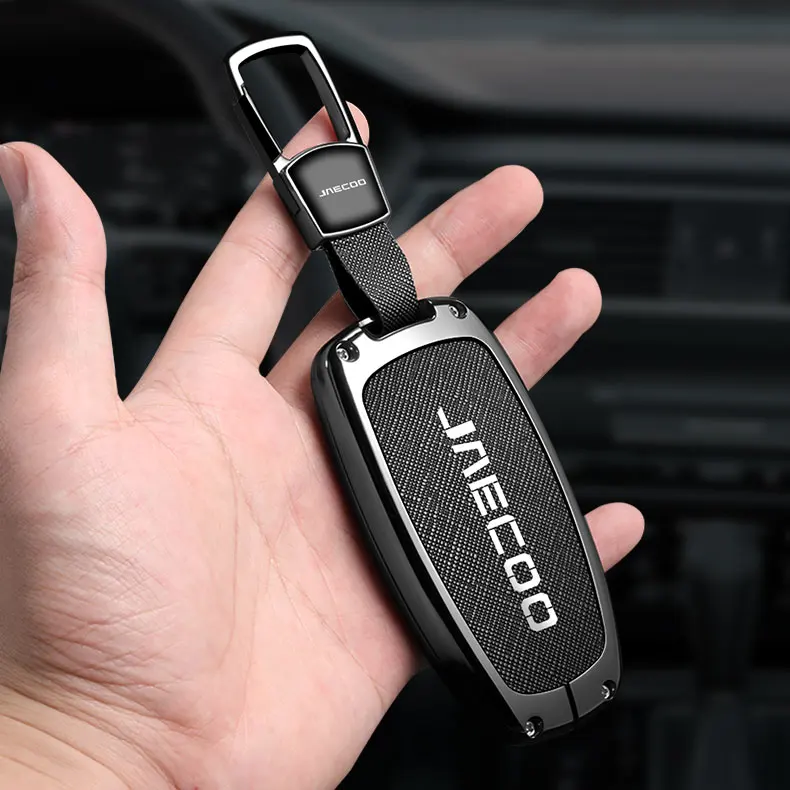 Autozubehör. Für Jaecoo j7 Phev 2025 2024 2023, Autoschlüsselhalter aus Zinklegierung, Fernbedienungsschutz, Autoschlüsselhülle aus Zinklegierung und Leder – Detail 13