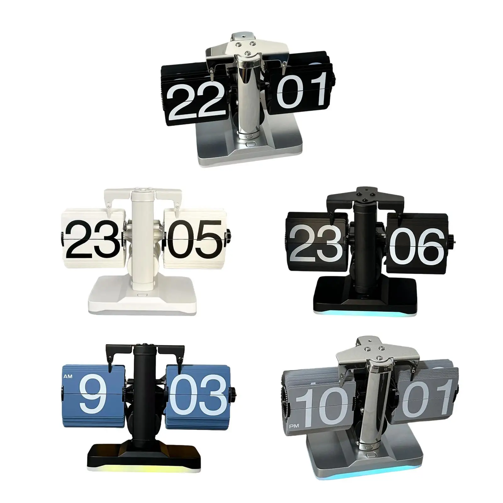 

Flip Down Clock Table Clock Retro Flip Desk Clock for Restaurant Home Office