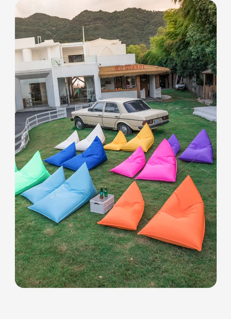 Lazy Sofa Outdoor Single Recliner Camping Lunch Break Bean Bags Internet Celebrity Bar Outdoor Picnic Sleeping Couch