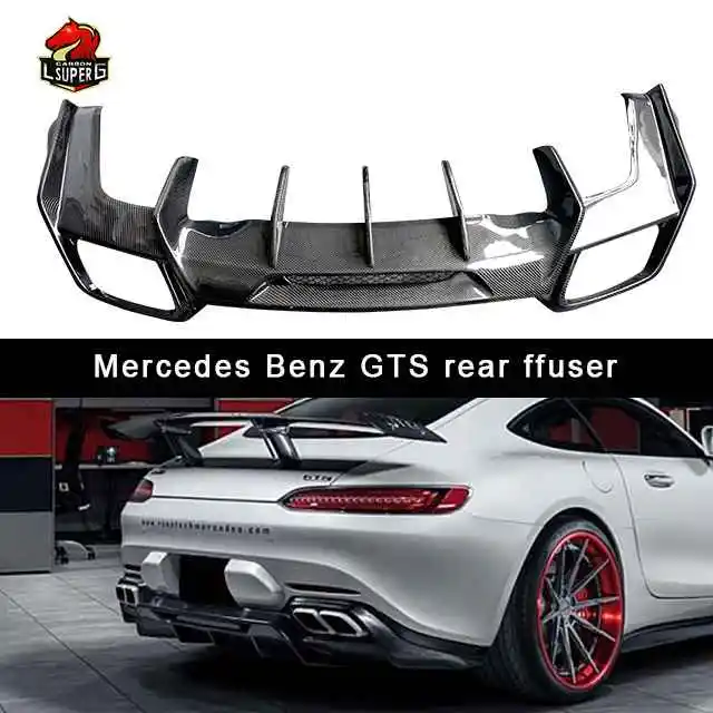 New Arrival Carbon Fiber Car Bumper Rear Diffuser For  GT AMG GTS Rear DIffuser