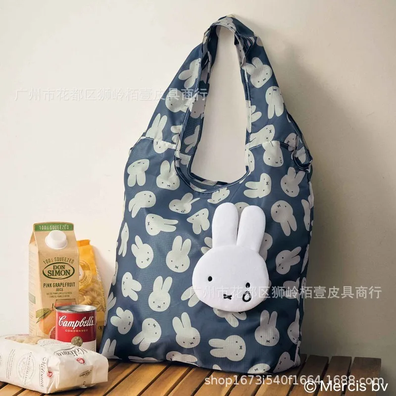 

Hot Miffy Series Printed Shopping Bag Cartoon Fashion Single Shoulder Bag Exquisite Creativity Folding High-capacity Handbag