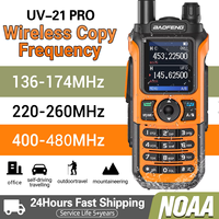 Baofeng UV-21 PRO Walkie Talkie Long Range Wireless Copy Frequency Type-C Charger Tri band High Power Waterproof V2 HAM Radio