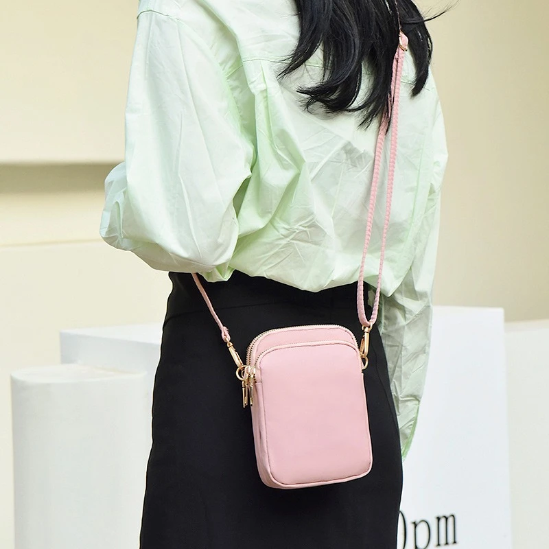 Mini Cell Phone Crossbody Bag for Women,Lightweight Sling Purse Adjustable Shoulder Strap Casual Compact Wallet Pouch for Travel - view 6