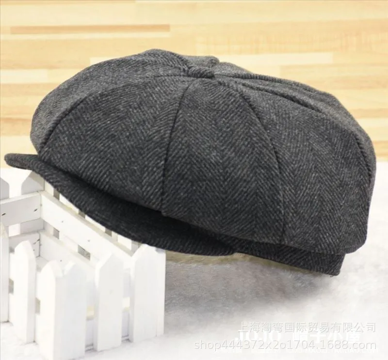Oohmy Männer klassische Newsboy Gatsby Hut für kleinen Kopf und großen Kopf Oversize Plus Size Blend Wolle Vintage Flat Ivy Cabbie Cap Geschenke – Detail 12