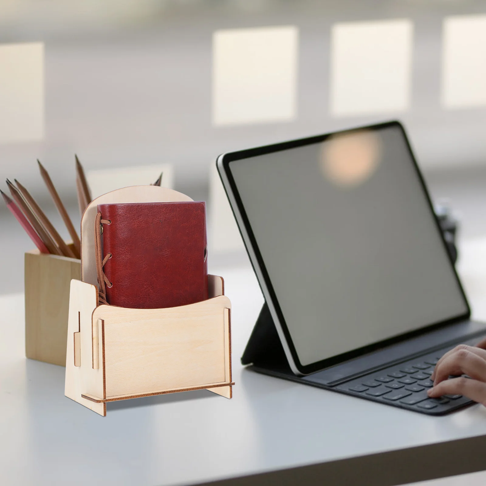 

Wooden Desktop Organizer Diy Small Desk Shelf For Office Home Storage Rack Book Magazine Holder Tabletop Wood Shelves