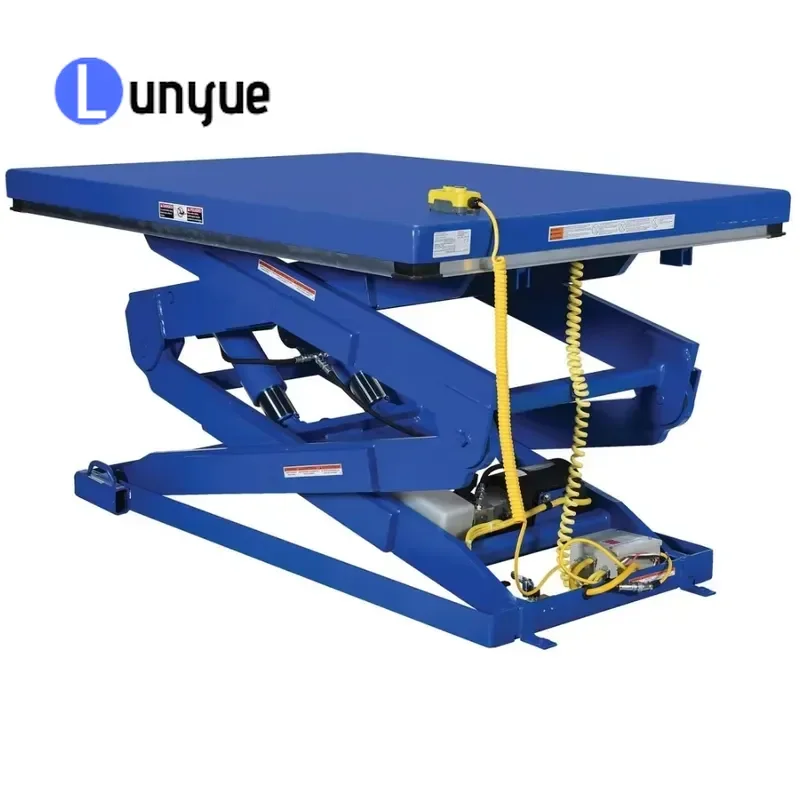 Heavy Duty Hydraulic Scissor Lift Table Fixed Cargo Elevator for Warehouse Garage Freight Goods Lifting Platform High