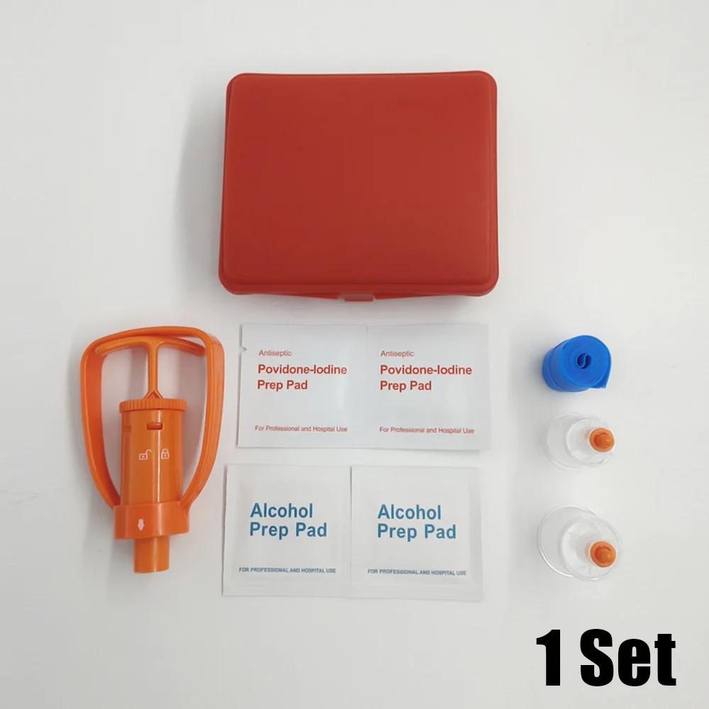 

Snake Bite Kit, Bee Sting Kit, Venom Extractor Suction Pump, Bite and Sting First Aid for Hiking, Backpacking and Camping