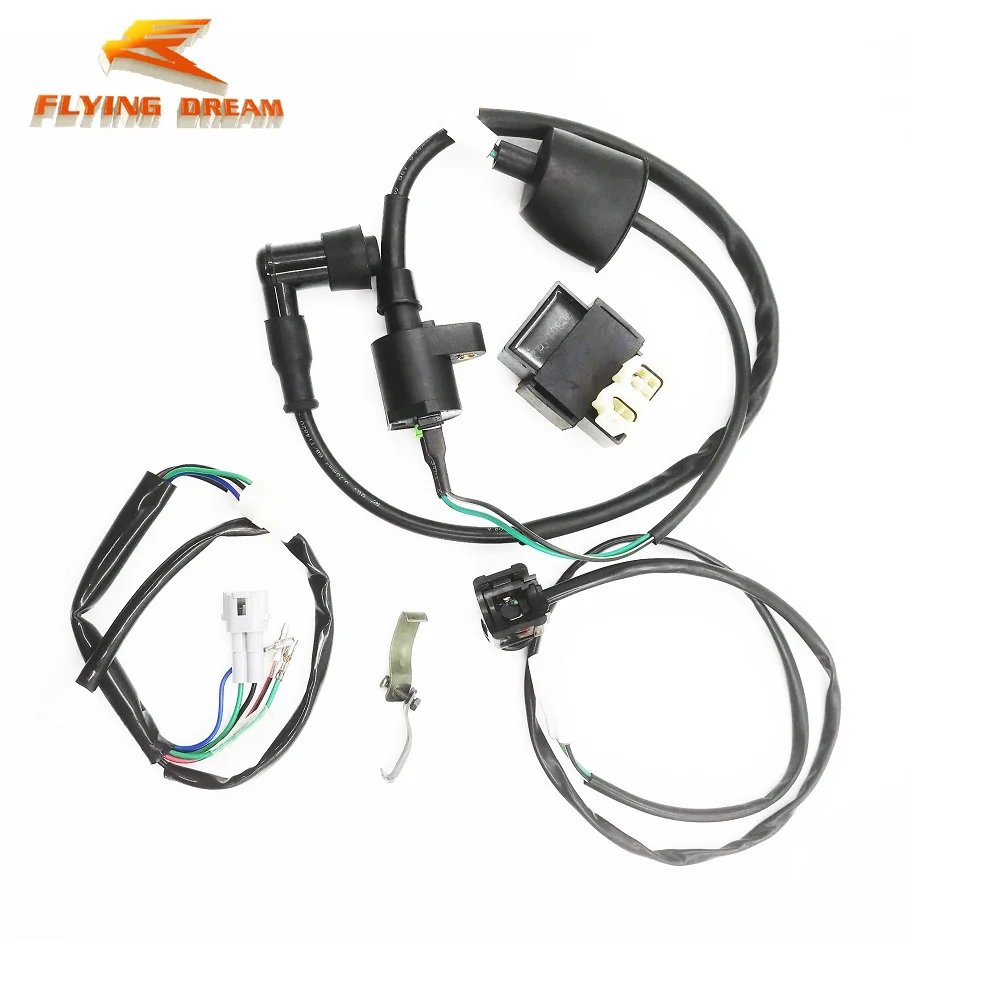 

Pit Dirt Bike Universal 6-PIN CDI ATV Dual Sport Quad Ignition Coil Start Horn Kill off Stop Switch Button Motorbike Accessory