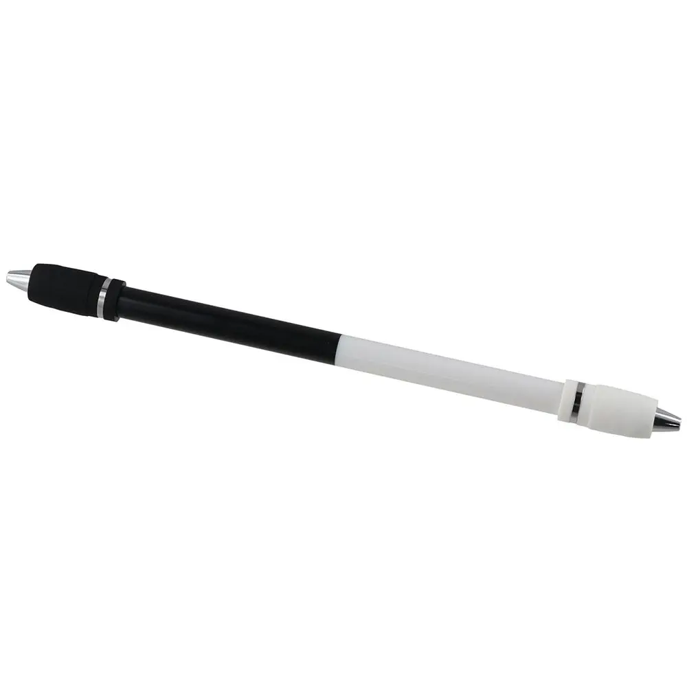 White Pen Spinning Heavy Weighted Black PC Spin Pen Non Slip Coated Office