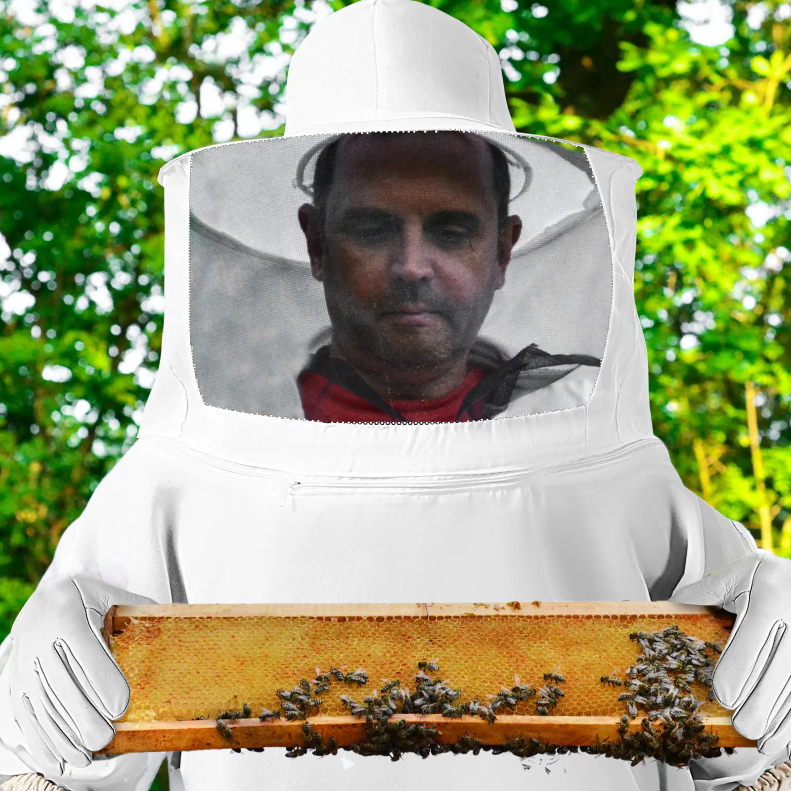 

Комплект для пчеловодства: вентилируемая куртка с капюшоном-вуалью и перчатками, прочная защитная спецодежда для пчеловодов, для взрослых мужчин и женщин, для работы на улице