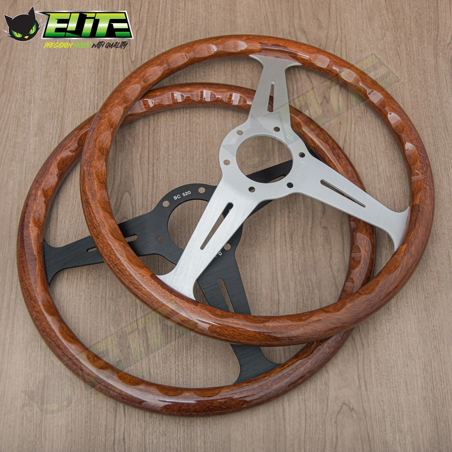 JDM Wood Style Steering Wheel 14inch 358mm Classic Racing Steering Wheel for Universal