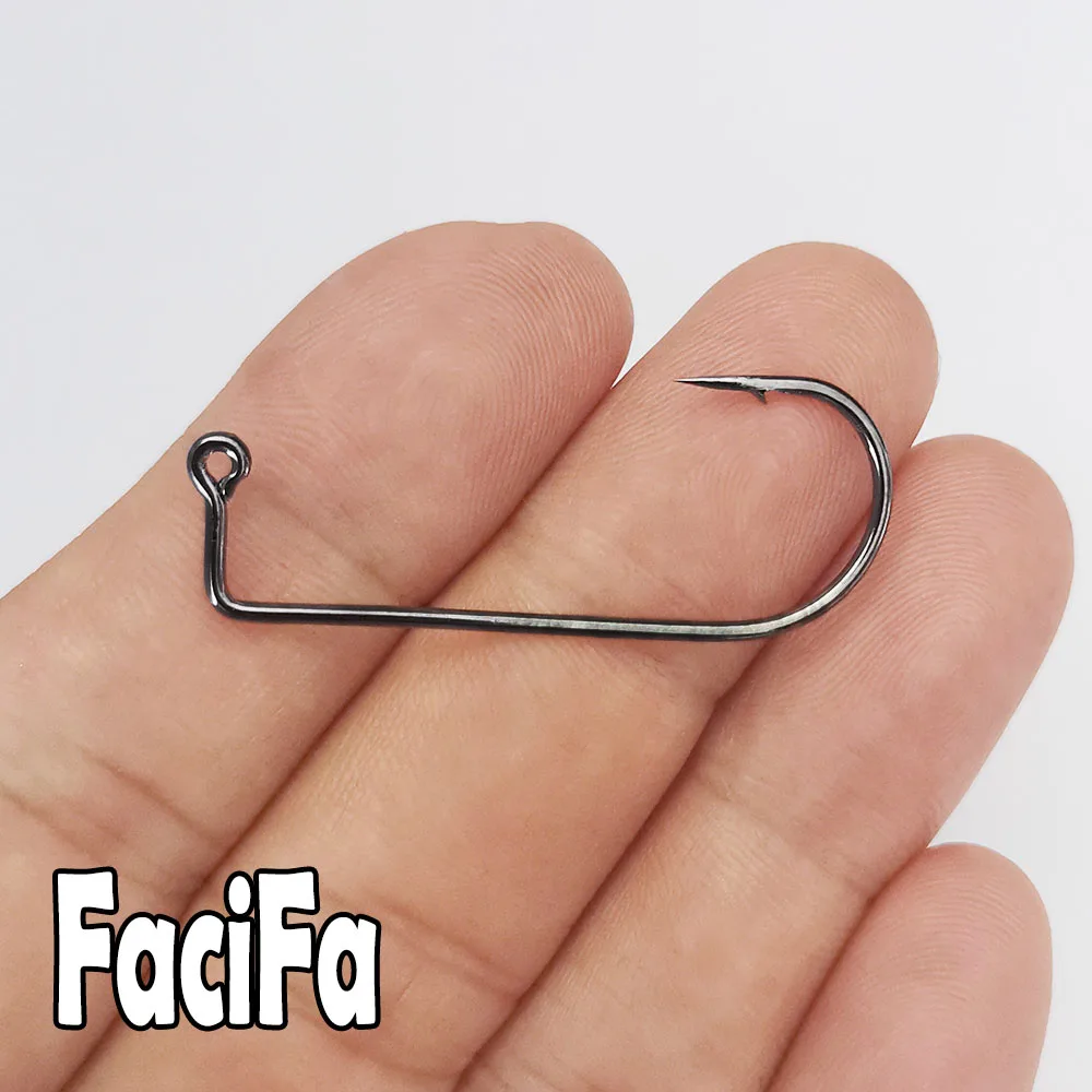 500 pcs 90 Degree Jig Fly Tying Strong Wire Saltwater Freshwater Fish Hook Aberdeen jig fishing size 6 4 2 1 1/0 to 4/0# image 4