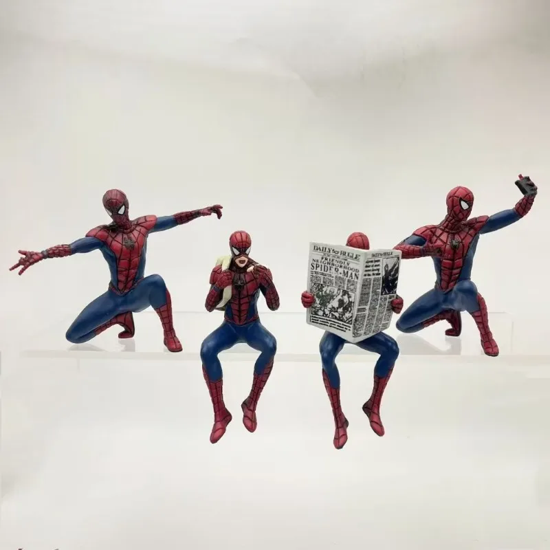 Marvel Spider-Man Cake Decoration Ornament Anime Superhero Children's Action Figures Doll PVC Desktop Ornament Birthday Gifts - Image 2