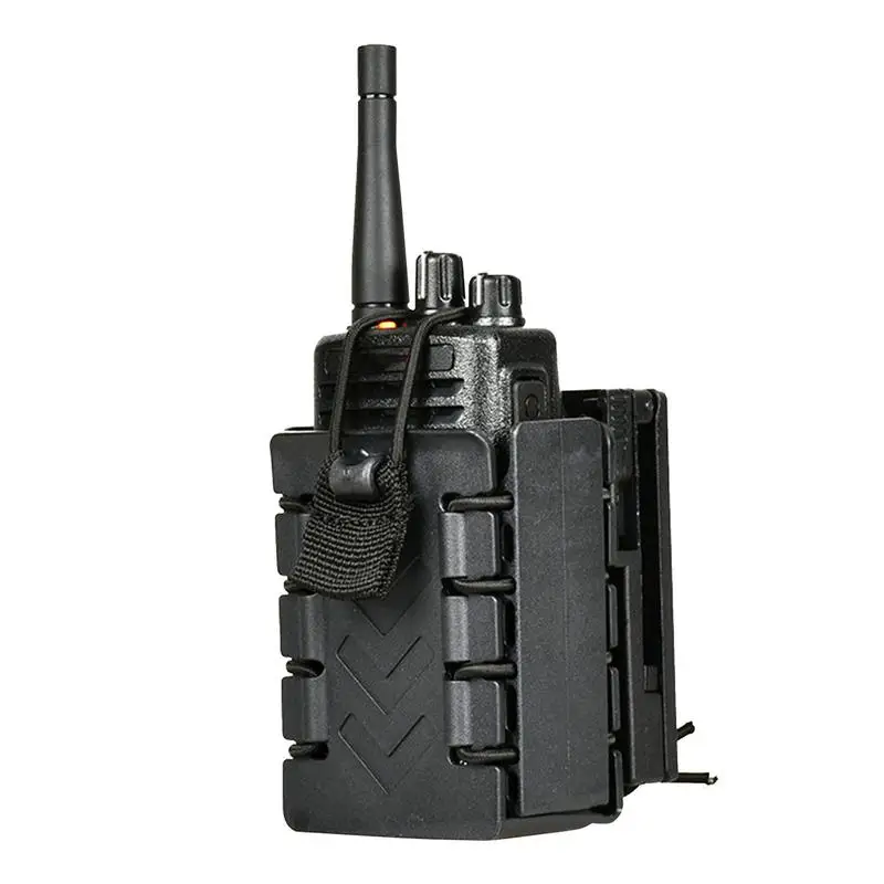 Walkie Talkie Case Compact Interphone Carrier Sheath Secure Radio Holder Walkie Talkie Pouch Reinforced Radio Belt Clip for Law