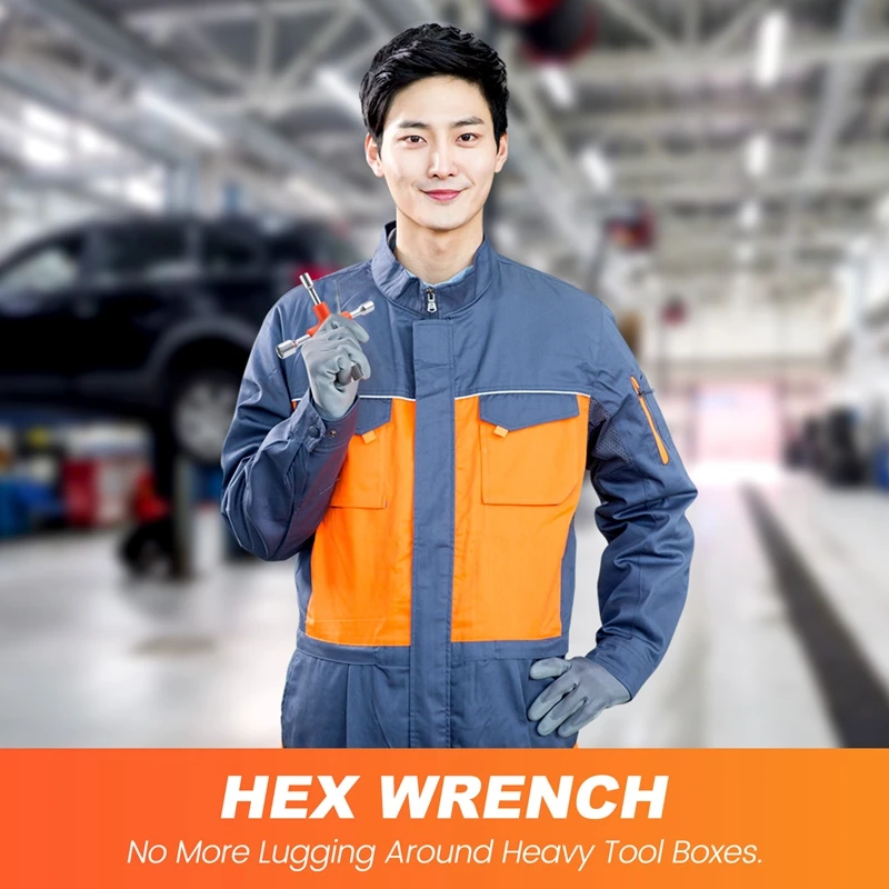 AT02-Multi-Function Spanner Multi-Head Outer Hexagon Tool Bike Repair Tools Portable Three Hexagonal Internal Wrench