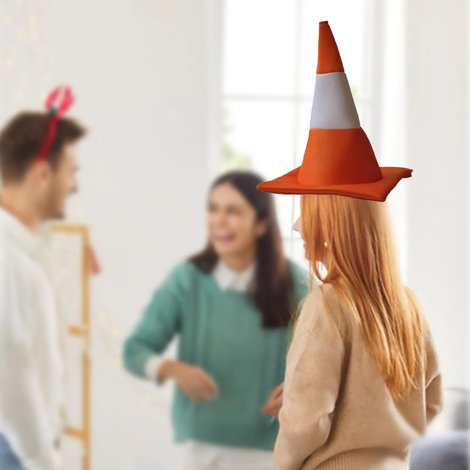 Cappello a cono stradale Copricapo esilarante per il festival di spettacoli teatrali di compleanno