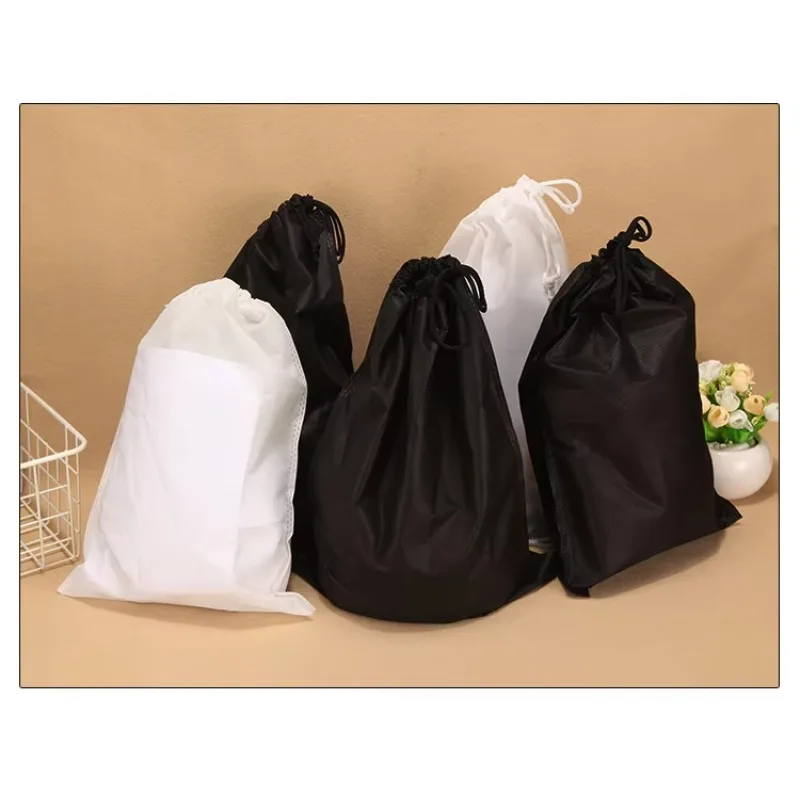 White High Quality Travel Drawstring Bag House Bag Tools Non-woven Shoes Cloth Bag