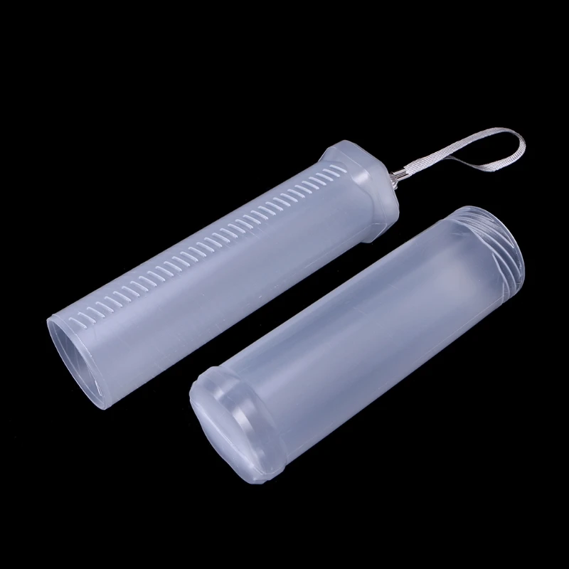 Slim Transparent Cylinder Pencil for Case Adjustable Plastic Pen Holder Portable