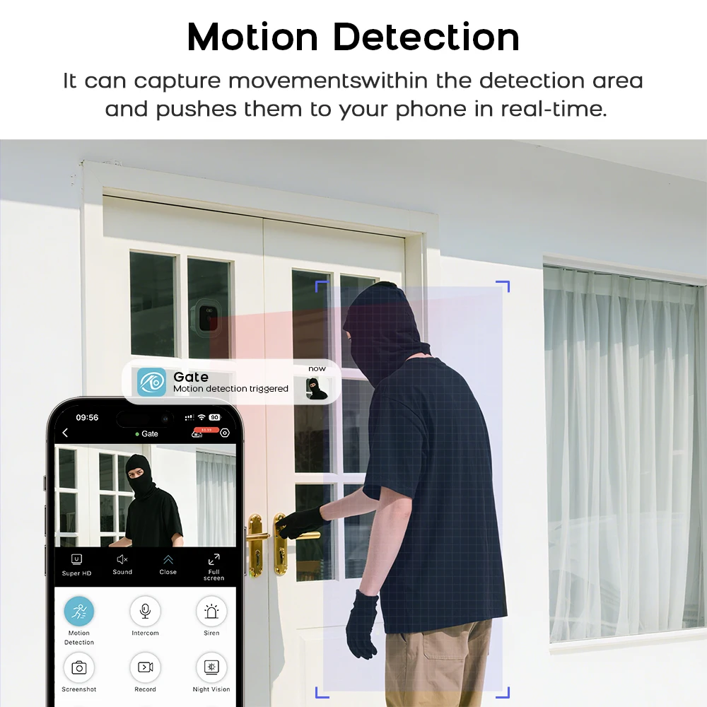 Kamera bezpieczeństwa PGST 3MP HD Mini 2.4G WiFi IP Bezprzewodowa Kamera Monitoringu CCTV Dwukierunkowe Audio Wodoodporna Kamera do Akwarium z Noktowizorem