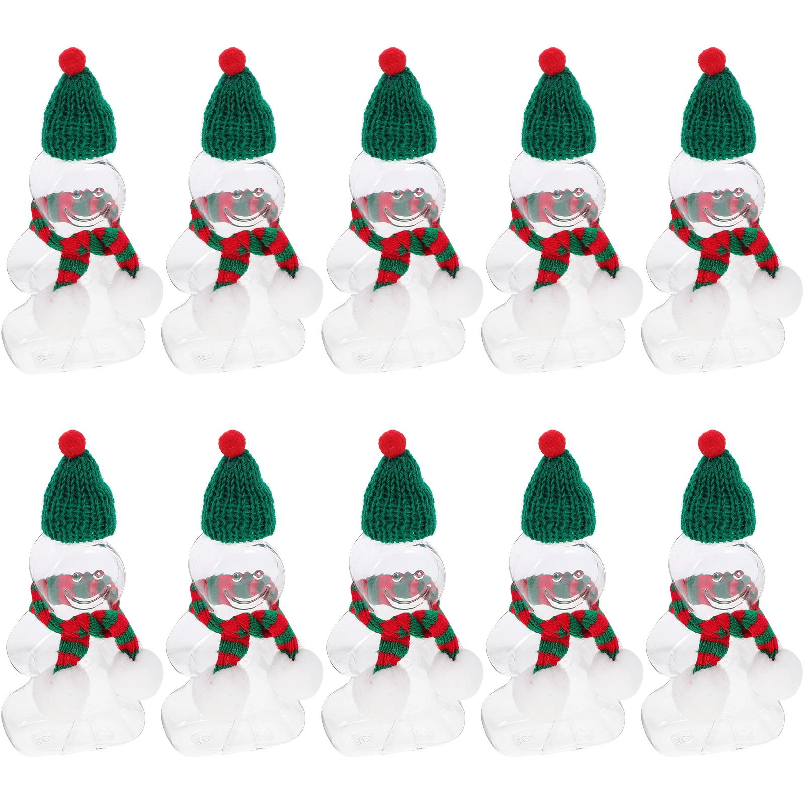 

Festive Gingerbread Man Juice Christmas Beverage Container Leak-Proof Portable Drink With Cap Reusable Plastic Milk Bottle For