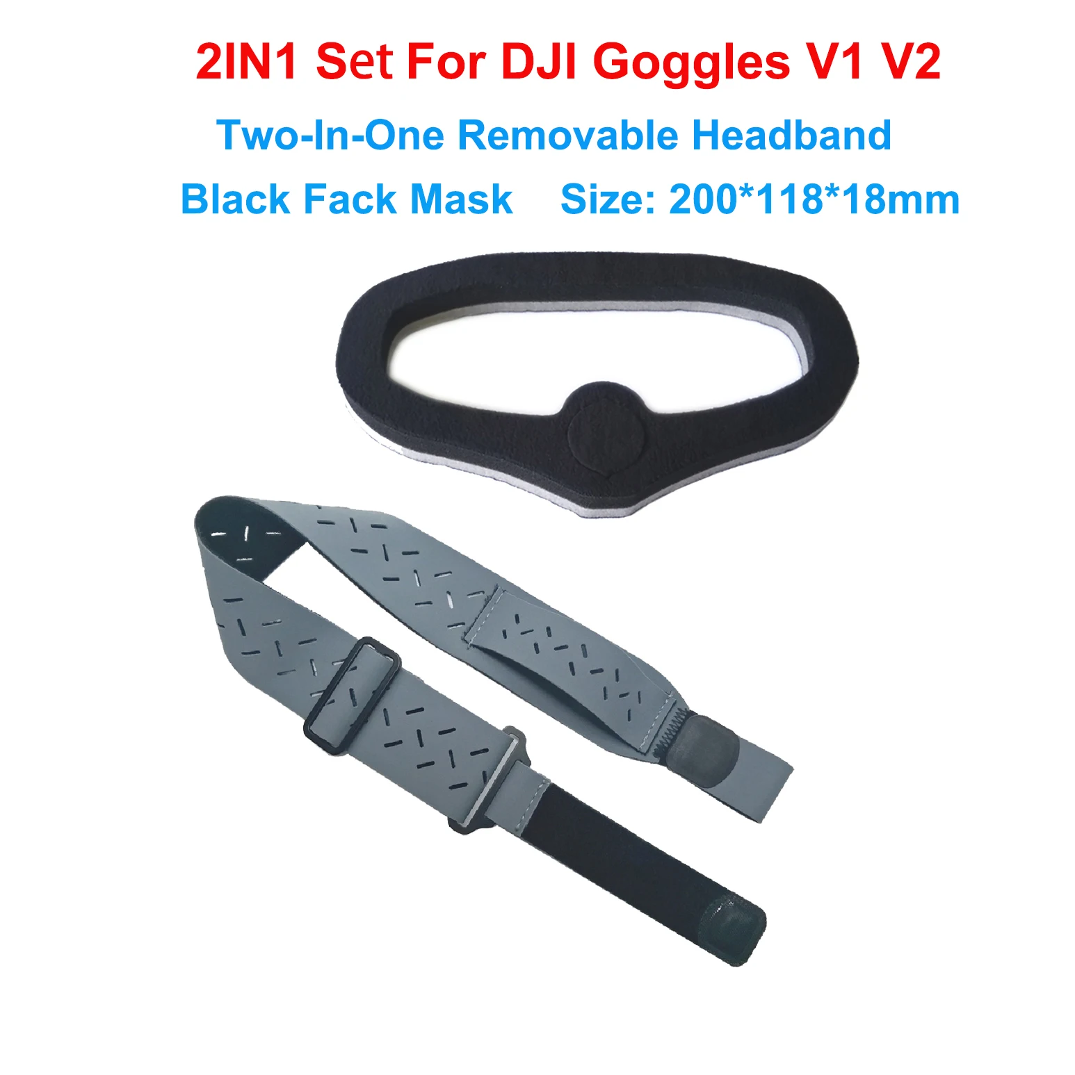 Für DJI V1 V2 FPV Brille Schwamm Schaum Polsterung Augen Maske FPV Brille Strap für SKYZONE 04X 04L SKY03 HDO HDO3 für DJI N3 RC Drone – Detail 26