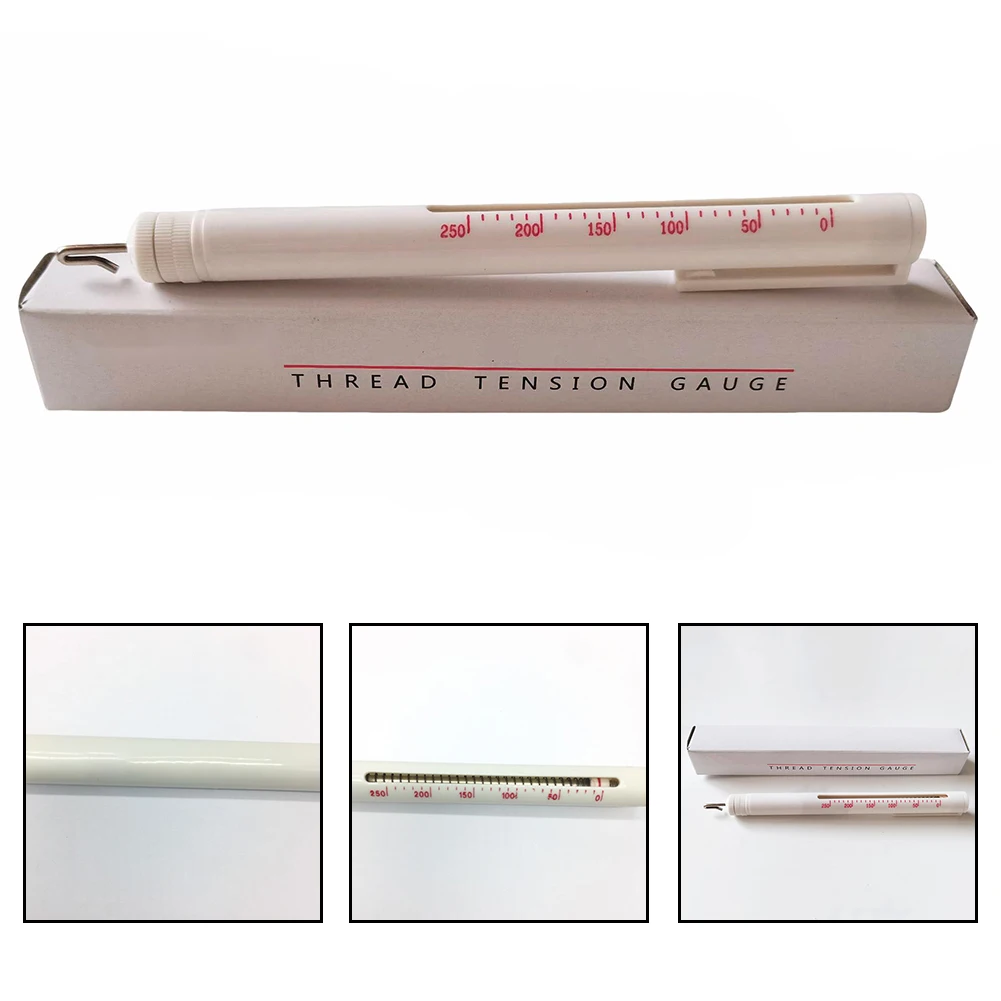

White Embroidery Tension Tool Tension Gauge For Sewing Machines Adjustable Thread Tension Embroidery Thread Measurement Tools