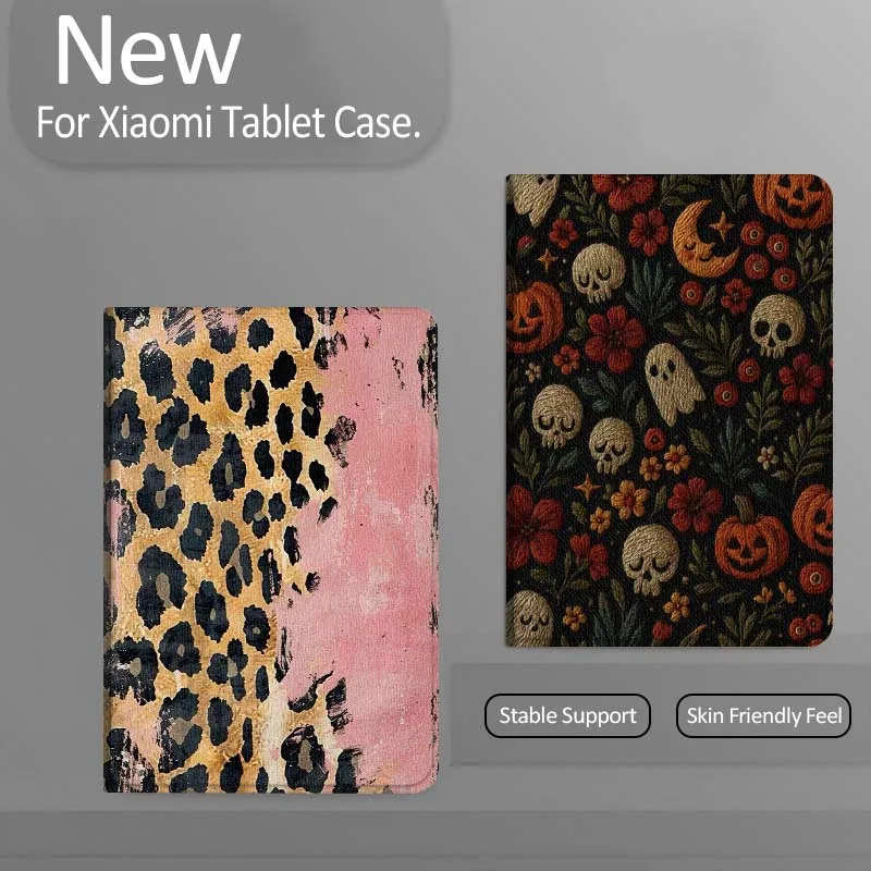 

Чехол для планшета с мультяшным черепом, тыквой и цветами для Xiaomi Redmi Mini Pad SE K 2 4 5 6 7 8 2023 2025 11 8.8 11.2 10.1 Pro, подарок