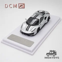 DCM 1:64 Novitec 488 GT modellino in argento pressofuso