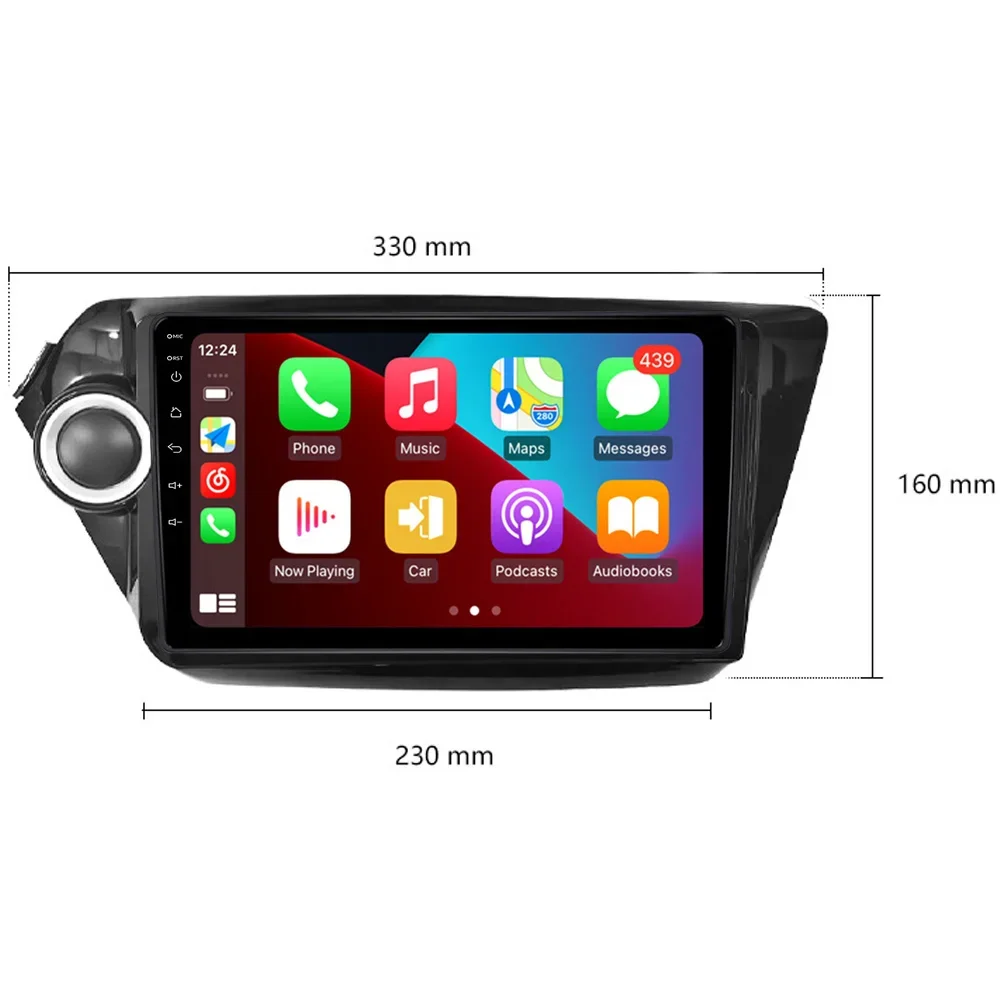 Untuk KIA RIO 3 2011-2016 Android Radio Mobil Sistem Navigasi Multimedia CarPlay Nirkabel Layar Sentuh Bluetooth Head Unit Stereo