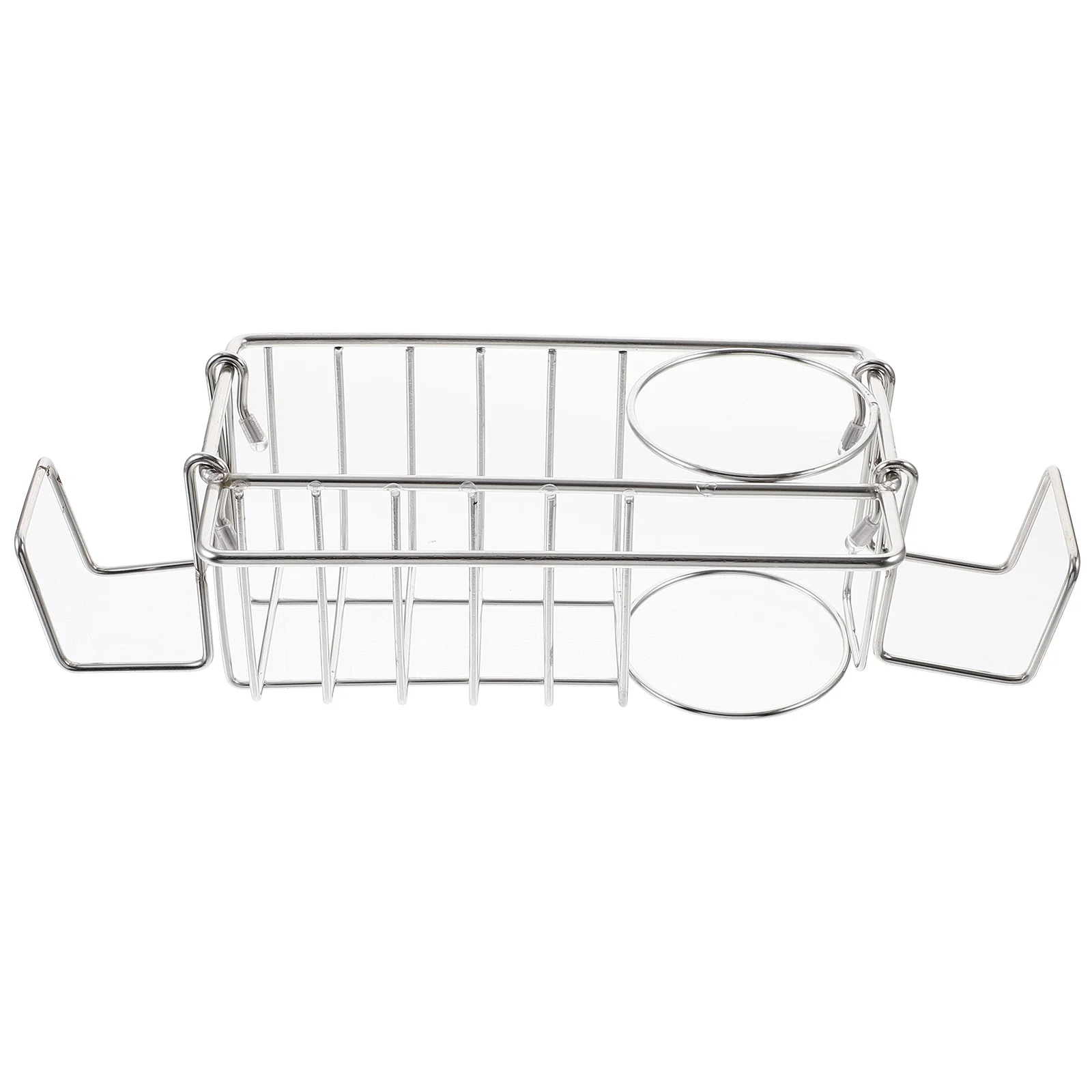 

Sink Hanging Basket Stainless Steel Sponge Holder Kitchen Organizer Space Saving Multi-Functional Draining Rack