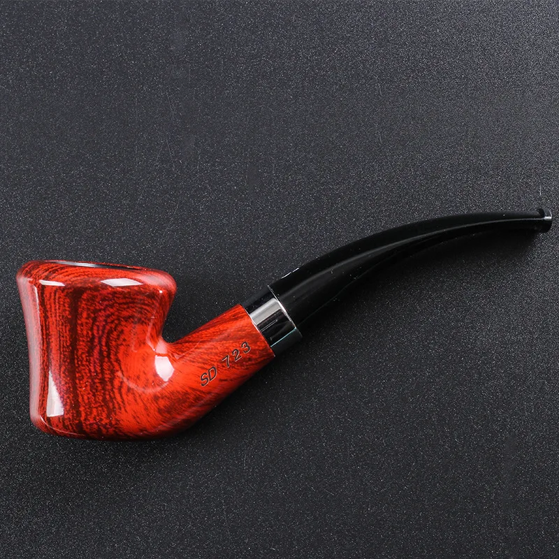 

SD-723Small Pipe Set Durable Bakelite Small Hammer Pipe Recirculation Filter Bent Type Comes with accessory gift box