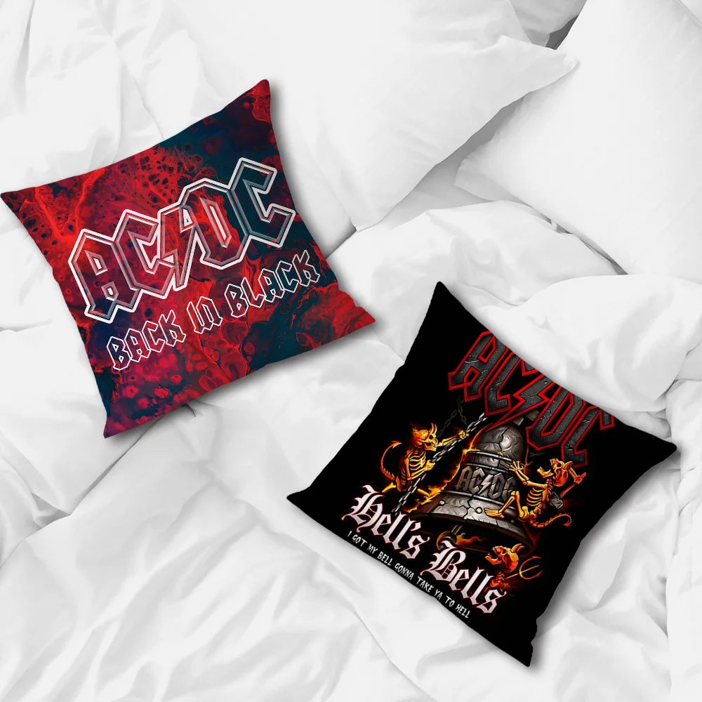 Rock Band Pillow Case For Sofa Bedroom Living Room Office Bedside Table Backrest A-CDCS Cushion Printing Square