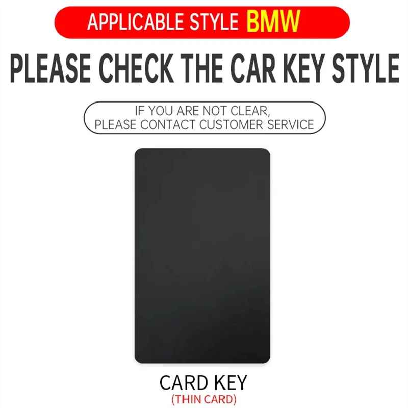 Alloy Leather Car Smart NFC Card Key Case Fob Cover Shell For BMW M 3 5 7 Series X1 X3 X5 X6 X7 535le Auto Keychain Accessories